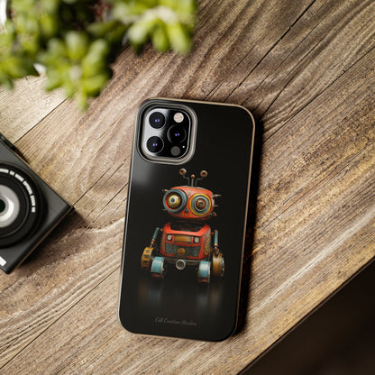 Introducing the "Toy Robot Delight" Cell Phone Case – Embrace Nostalgia with a Playful Robotic Companion! -Tough Phone Cases