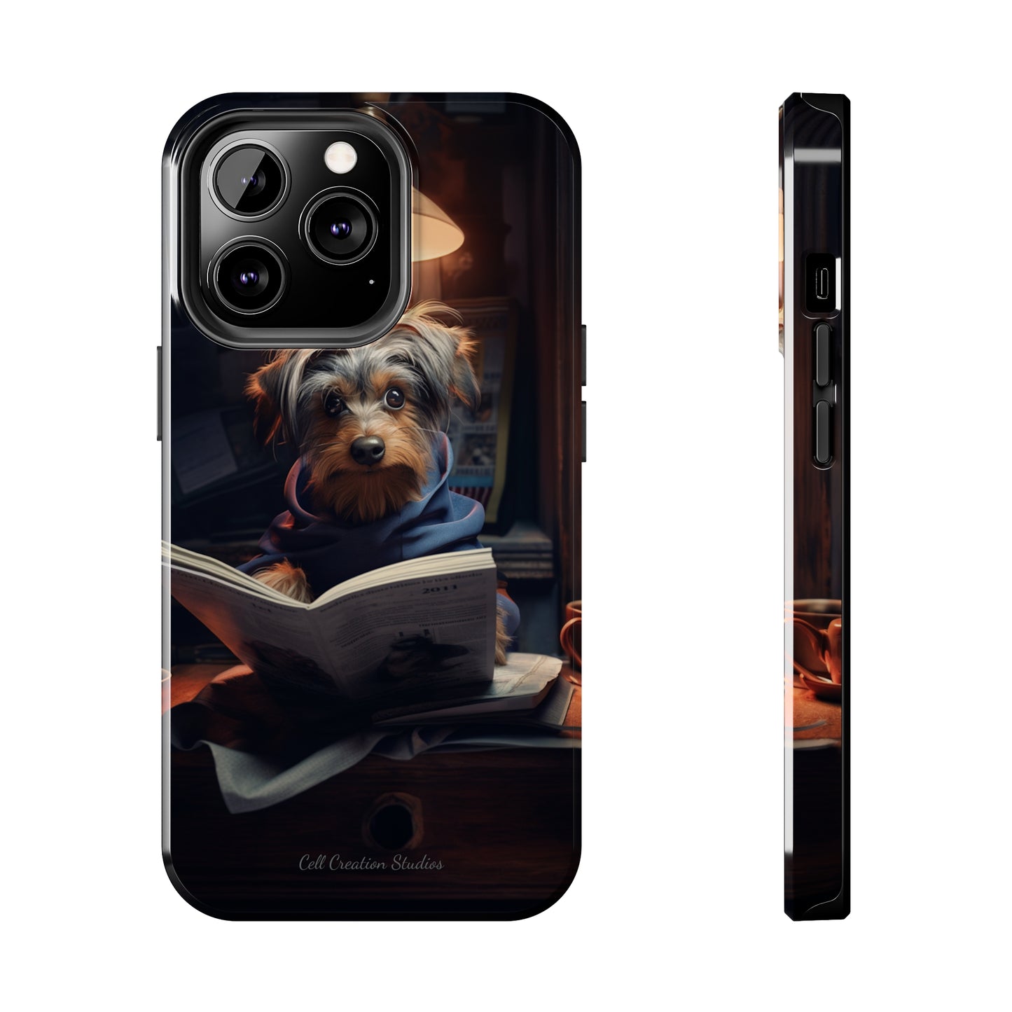 Introducing the "Canine Chronicle" Cell Phone Case – Where Tail-Wagging Tales Unfold! -Tough Phone Cases