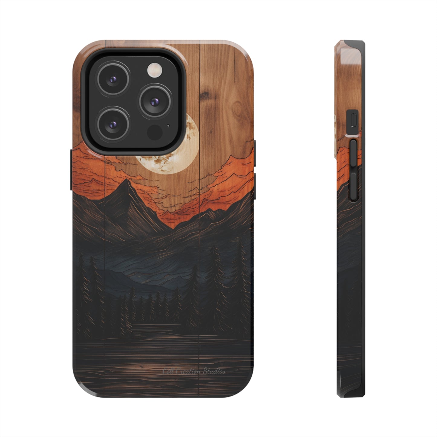 "Elevate Your Style with the Mountain Moonlight Phone Case" -Tough Phone Cases