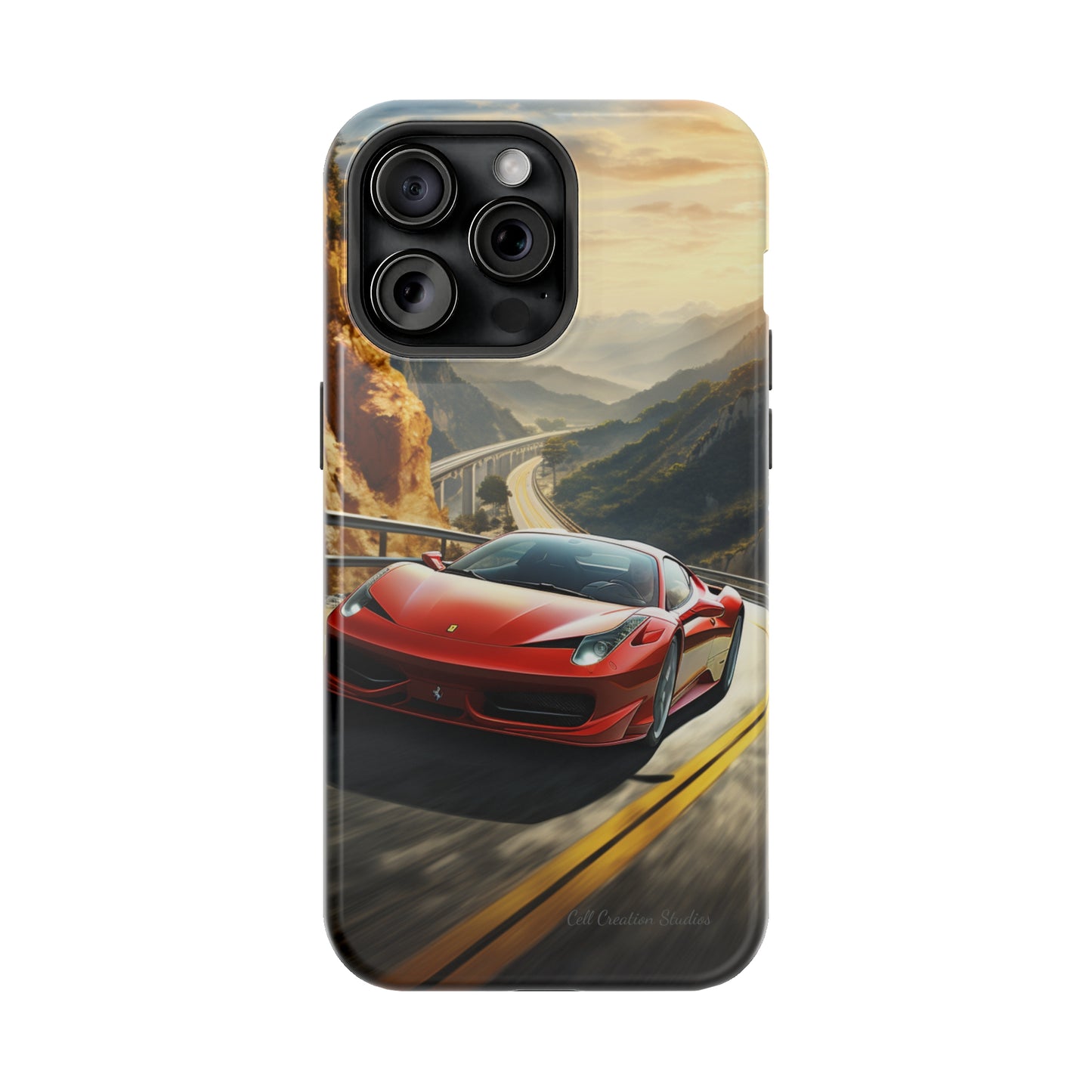 "Mountain Majesty Ferrari Edition" -MagSafe Tough iPhone Cases