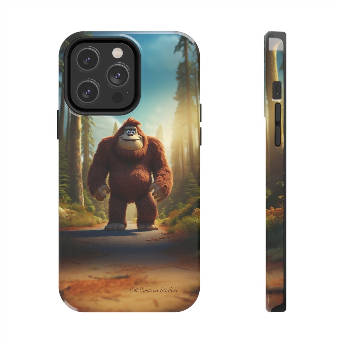 The "Trail Trekker" Bigfoot Cartoon Phone Case -Tough Phone Cases