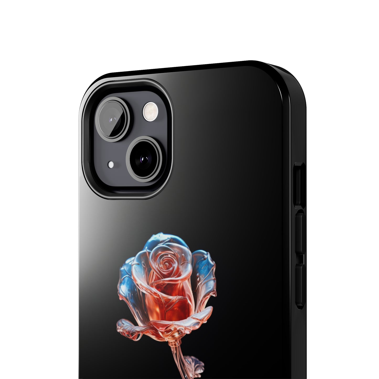 The "Glass Rose Elegance" Phone Case -Tough Phone Cases