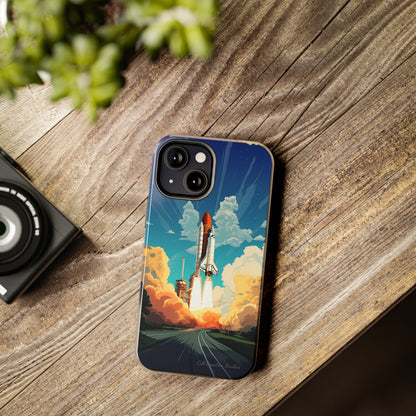 Introducing the "NASA Space Shuttle Launch" Cell Phone Case – Elevate Your Style to New Heights -Tough Phone Cases