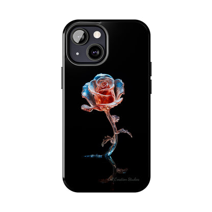 The "Glass Rose Elegance" Phone Case -Tough Phone Cases