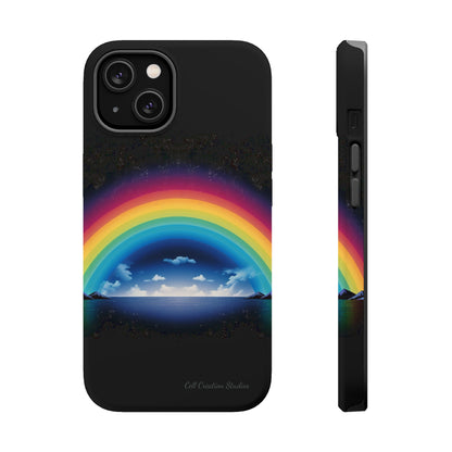 "Vibrant Skies: Rainbow Sunset" Cell Phone Case -MagSafe Tough Cases