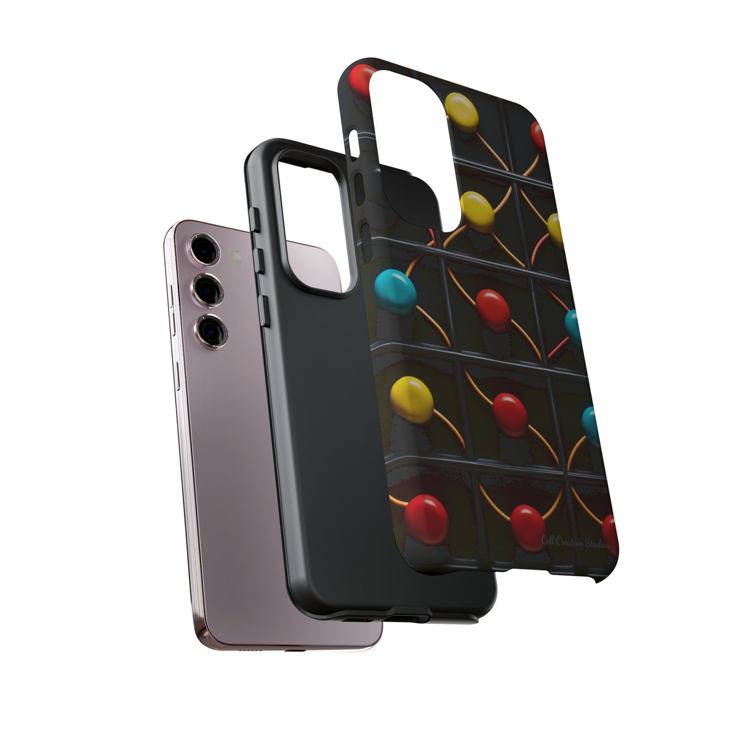 "Vibrant Spheres Fusion" -Tough Phone Cases