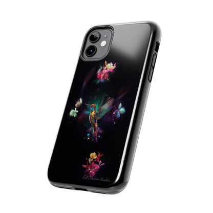 Introducing the "Floral Harmony Hummingbird" Cell Phone Case – Where Elegance Meets Nature -Tough Phone Cases