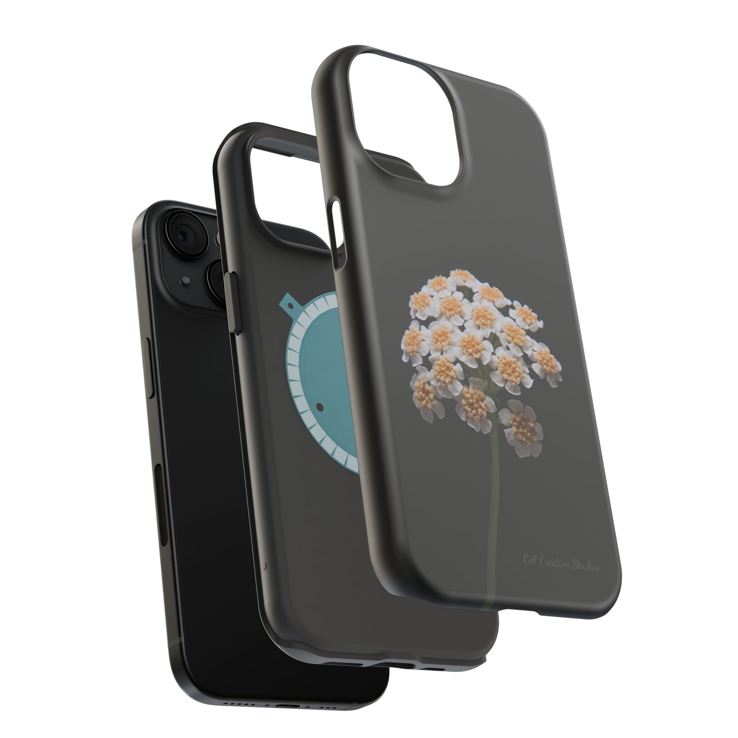 "Elegant Yarrow Bloom" Phone Case -MagSafe Tough Cases