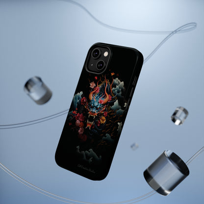 Introducing the "Japanese Dragon Majesty" Cell Phone Case – Embrace the Legend in Style -MagSafe Tough Cases