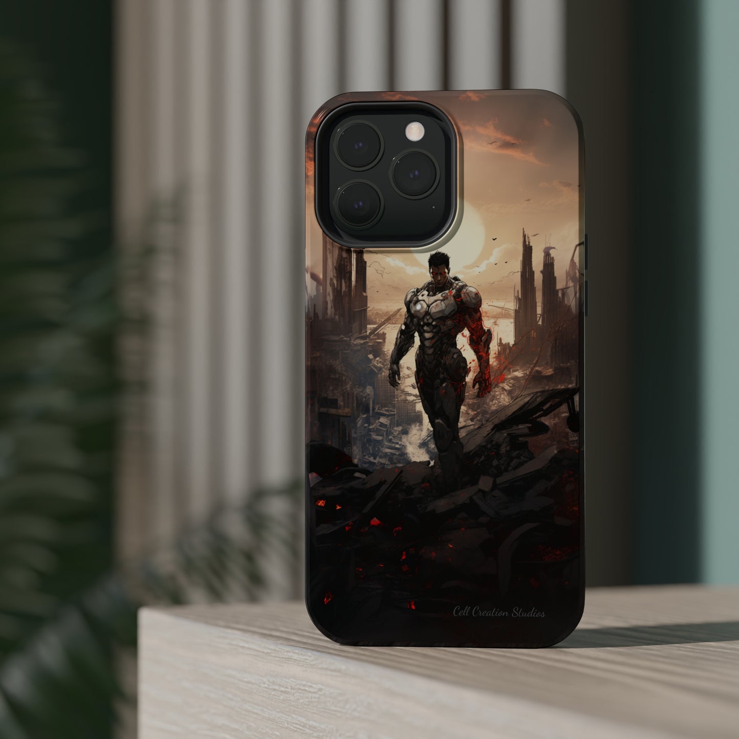 Introducing the "Cyber Guardian" Cell Phone Case – Embrace Futuristic Heroism -MagSafe Tough Cases