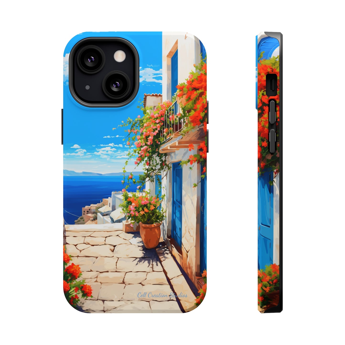 "Mediterranean Bliss Horizon" -MagSafe Tough iPhone Cases