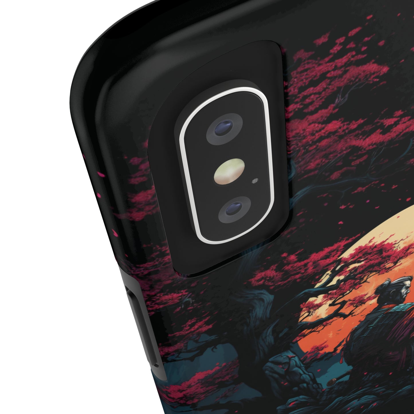 Introducing the "Moonlit Samurai Serenity" Cell Phone Case – Embrace Elegance and Strength -Tough Phone Cases