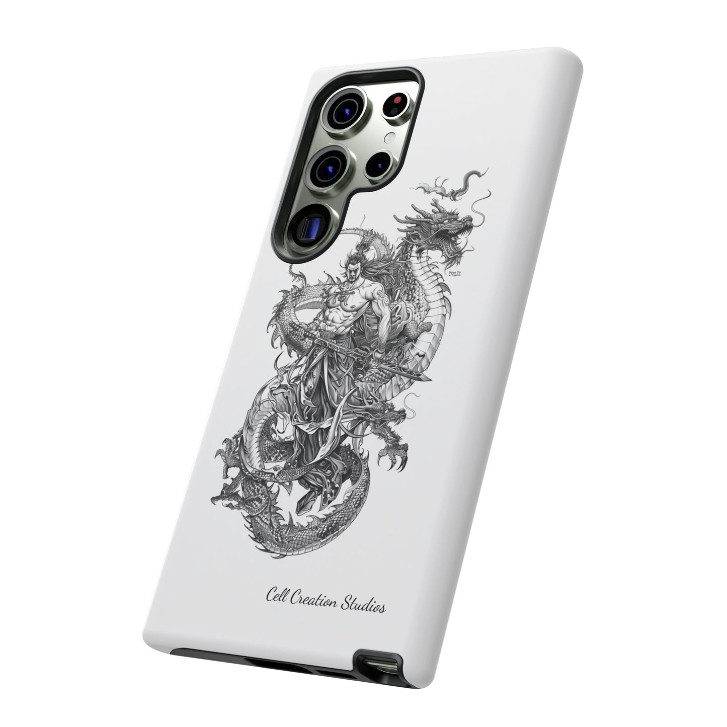 "Samurai and Dragon Sketch" -Tough Samsung Galaxy Cases