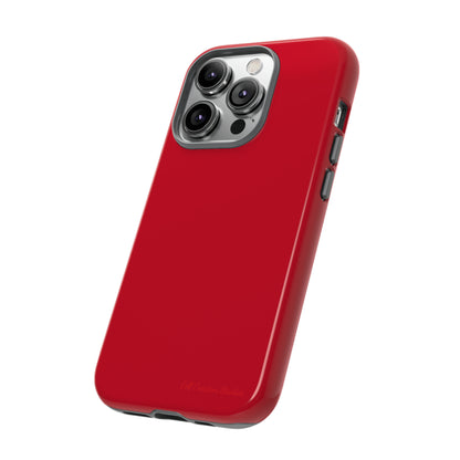 "Bold Crimson Shield" -Tough iPhone Cases