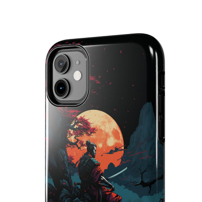 Introducing the "Moonlit Samurai Serenity" Cell Phone Case – Embrace Elegance and Strength -Tough Phone Cases