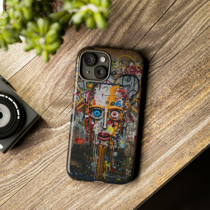 "Urban Graffiti Face" -Tough Phone Cases