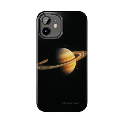 Introducing the "Saturn's Elegance" Cell Phone Case – A Cosmic Masterpiece -Tough Phone Cases