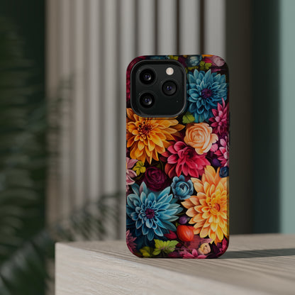 Introducing the "Floral Harmony" Cell Phone Case – Elevate Your Style with Nature's Grace -MagSafe Tough Cases