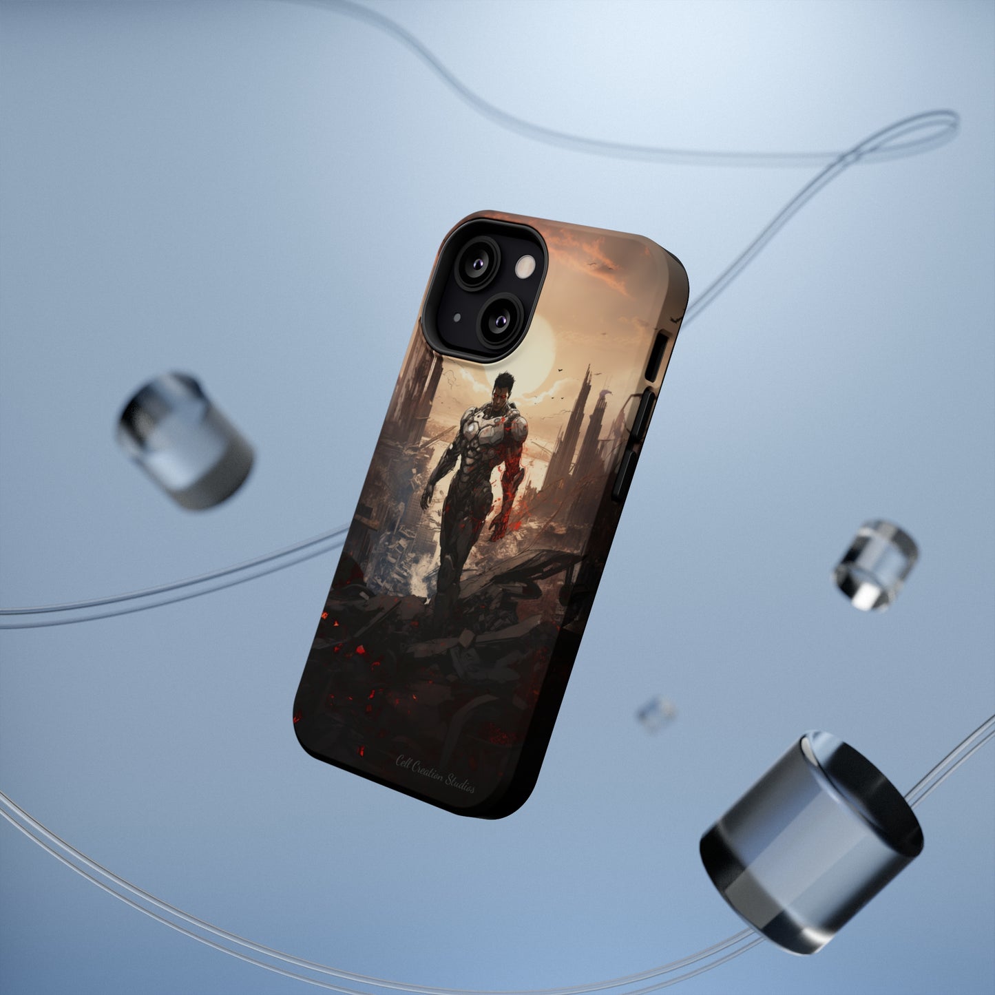 Introducing the "Cyber Guardian" Cell Phone Case – Embrace Futuristic Heroism -MagSafe Tough Cases