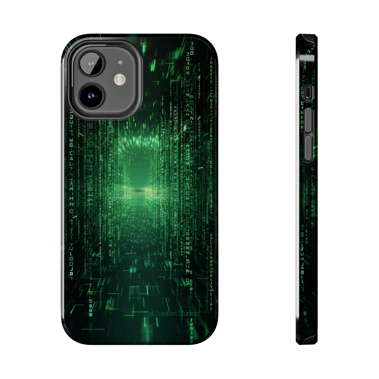 Introducing our "Digital Code Stream" Cell Phone Case – where style meets technology for your device's protection -Tough Phone Cases