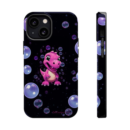 "Dino Glam" Glitter Dinosaur Phone Case -MagSafe Tough Cases