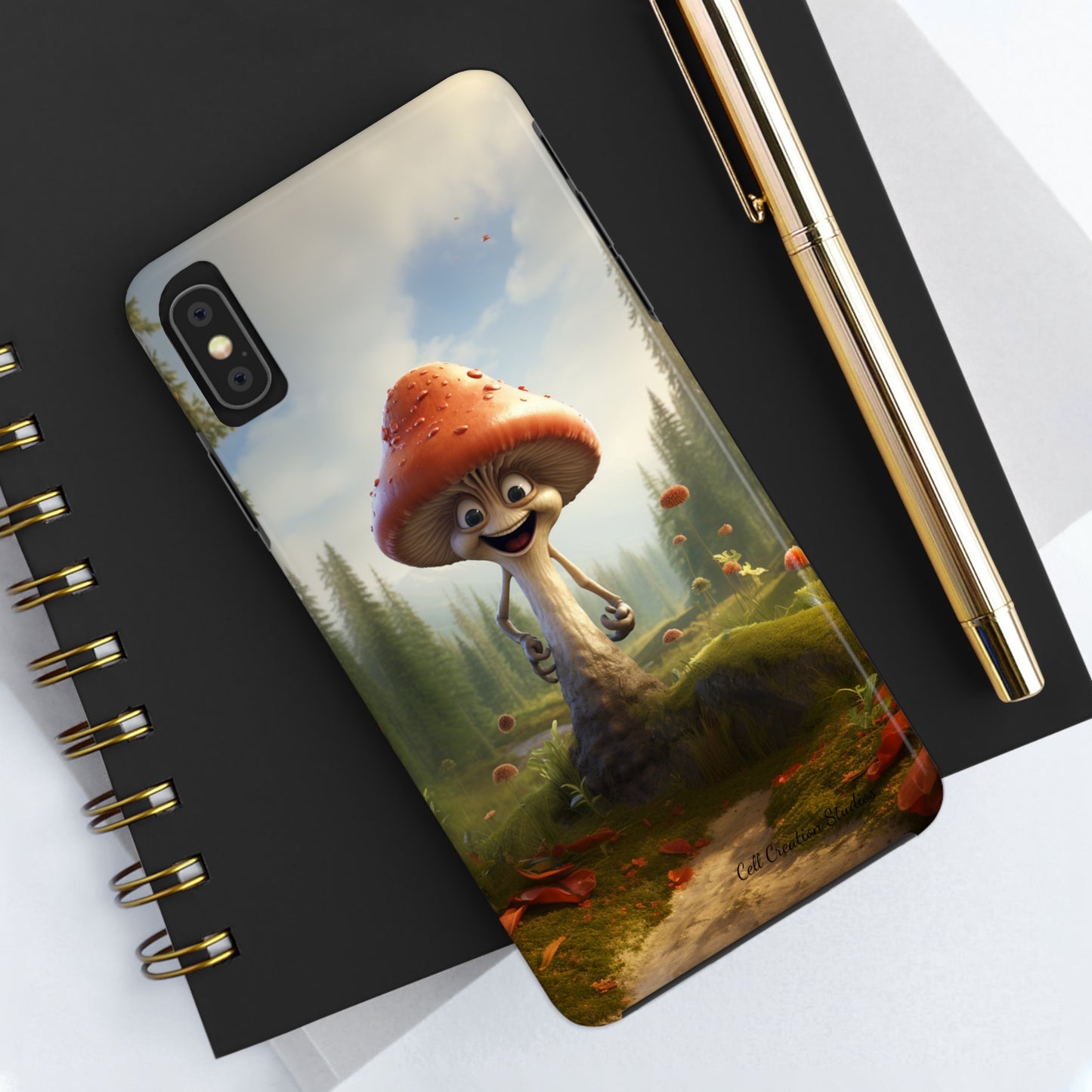 Introducing the "Smiling Mushroom" Cell Phone Case – Spread Joy with Every Glance! -Tough Phone Cases