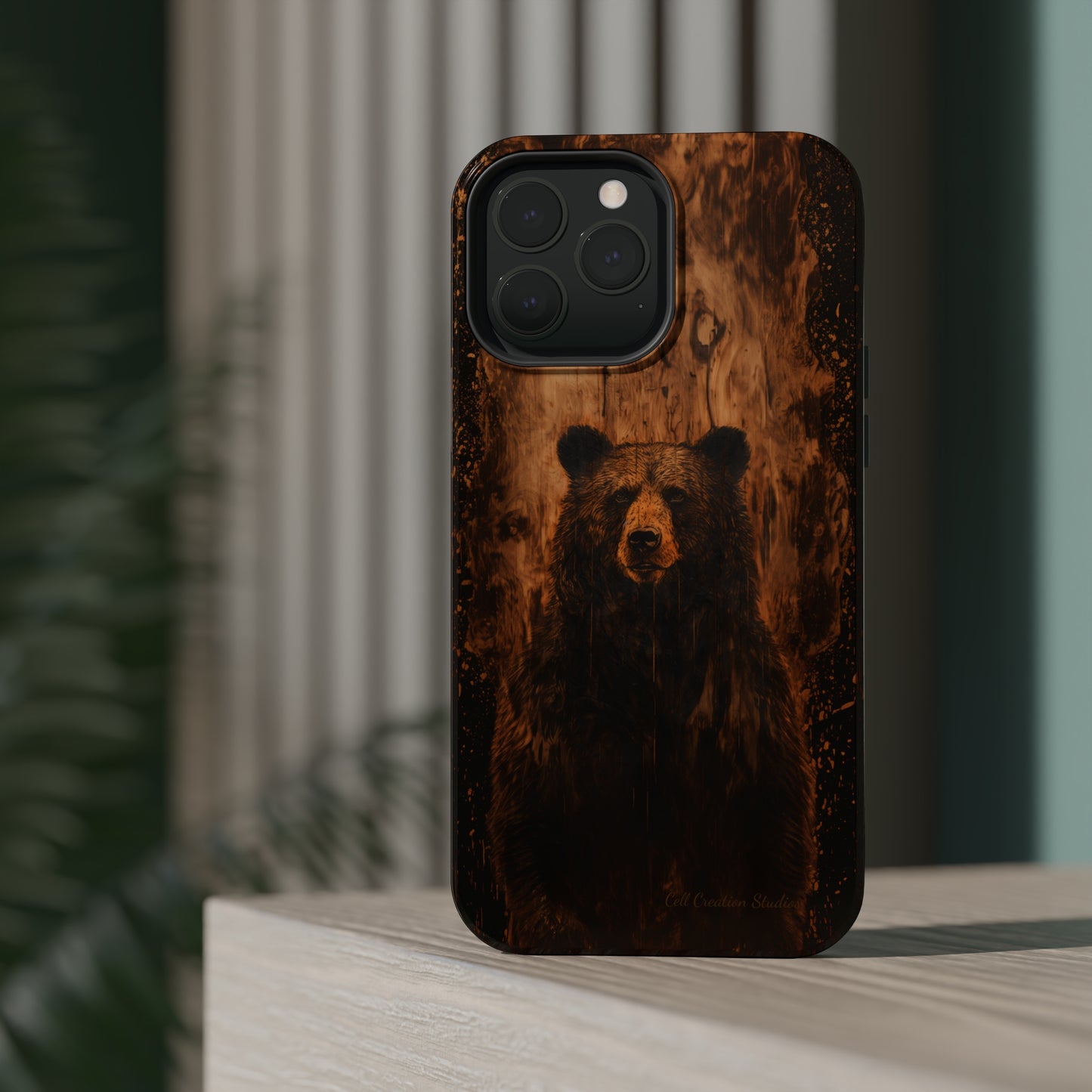 "Bear Wood Grain"-MagSafe Tough Cases