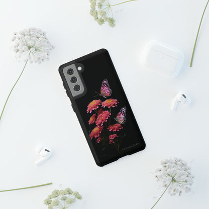 "Achillea Desert Eve Deep Rose & Butterfly" Phone Case -Tough Cases