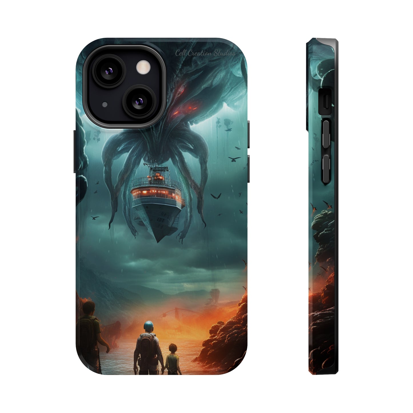 Introducing the "Extraterrestrial Resonance" Cell Phone Case – Unveil the Unseen! -MagSafe Tough Cases