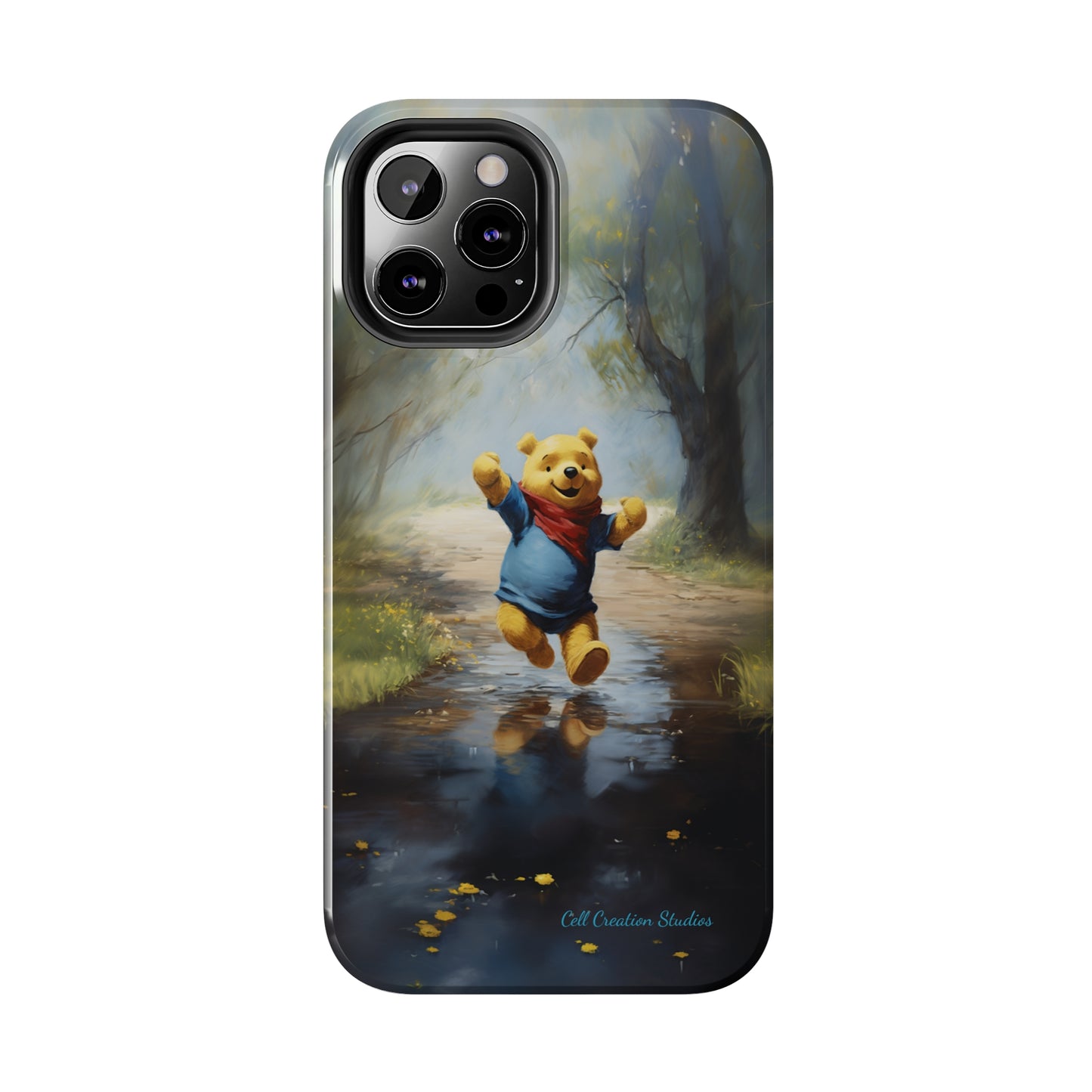 Introducing the "Winnie-The-Pooh Puddle Splash" Cell Phone Case – A Splash of Nostalgic Fun -Tough Phone Cases