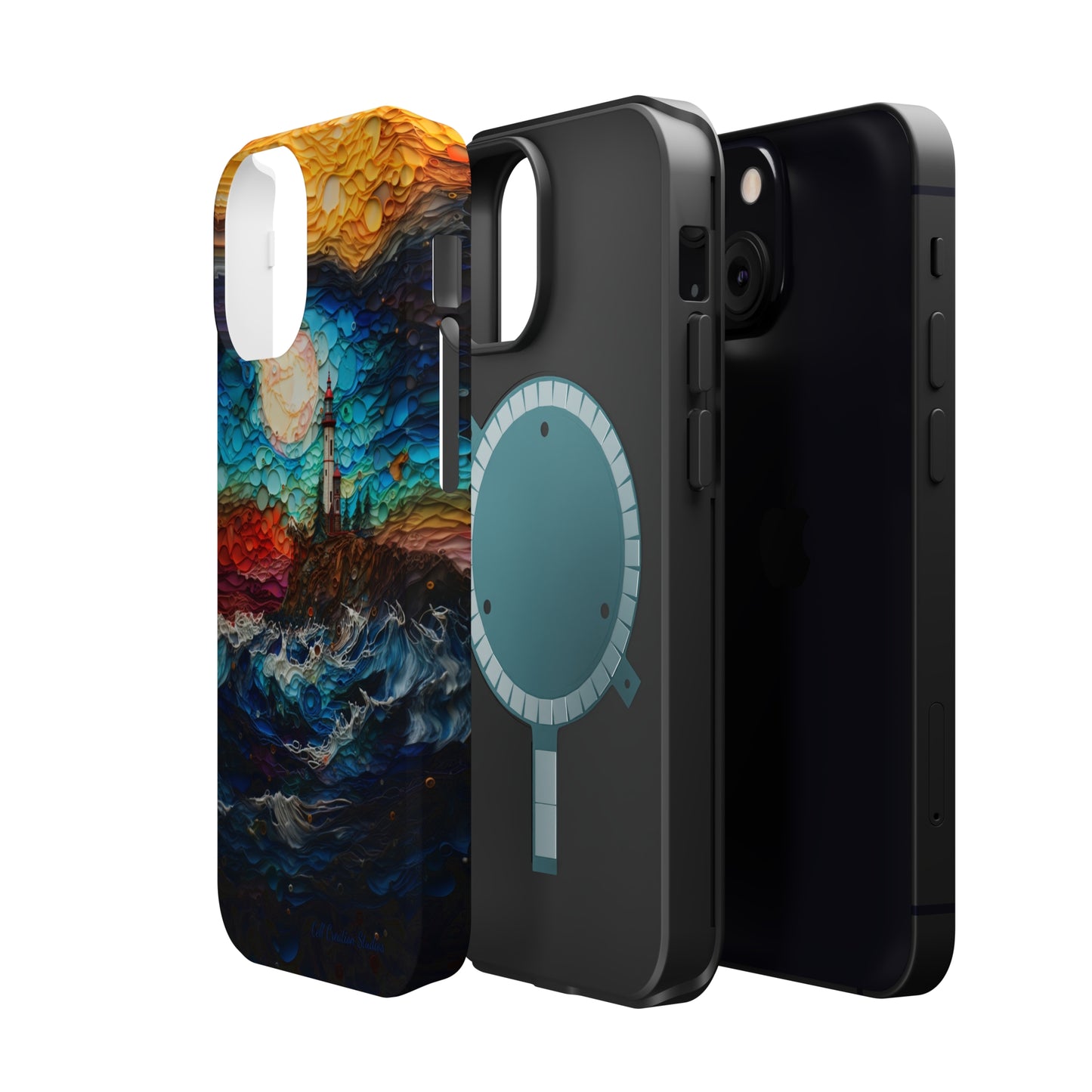 "Coastal Canvas Guardian" -MagSafe Tough iPhone Cases