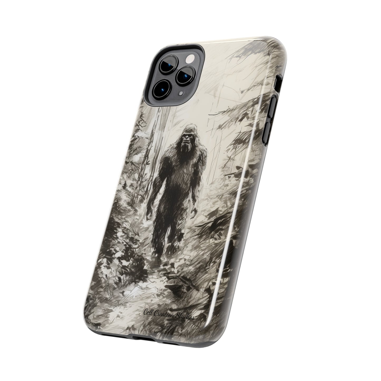 "Bigfoot in the Wilderness" Cell Phone Case – Encounter Bigfoot's Mystery -Tough Phone Cases