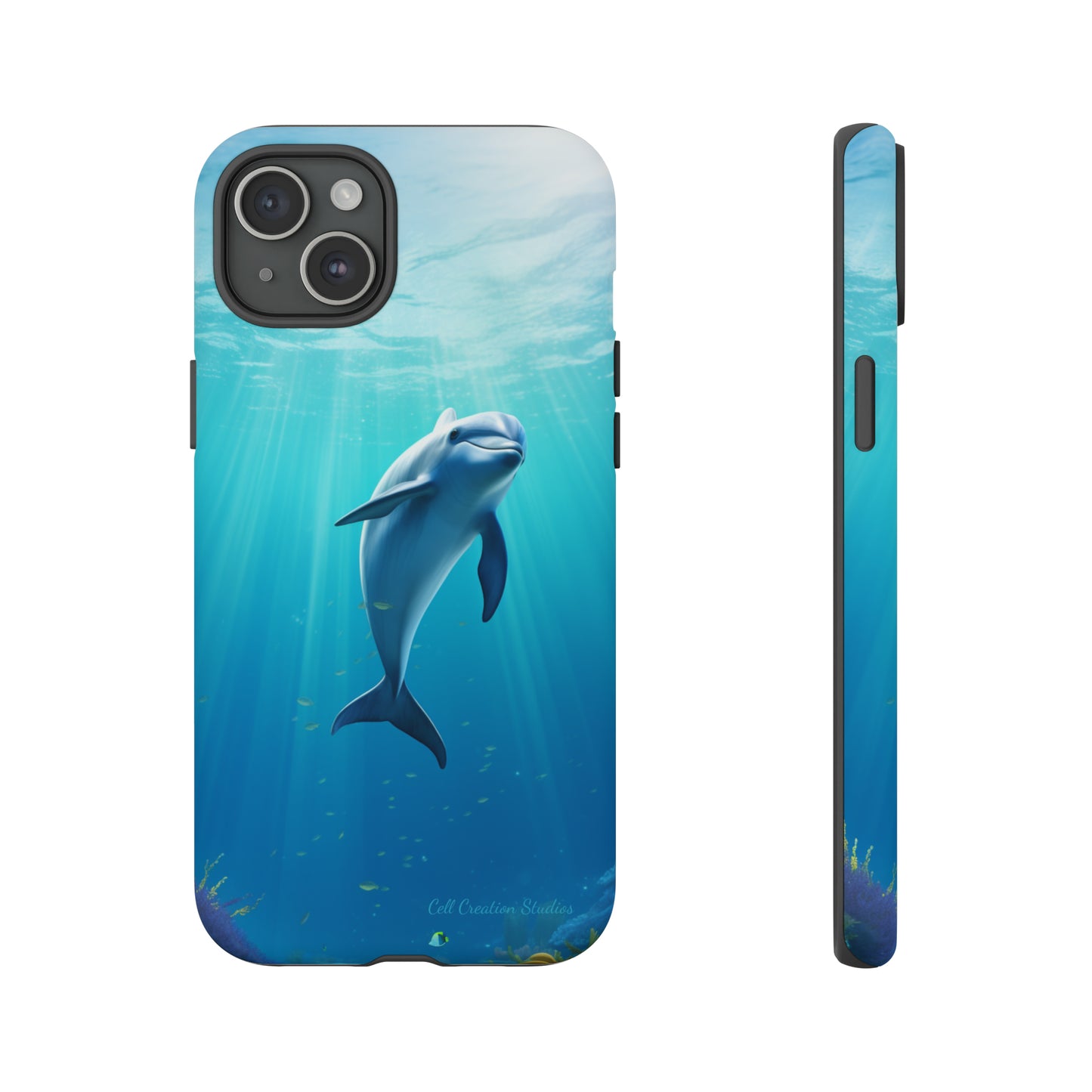 The "Dolphin Serenity" -Tough iPhone Cases