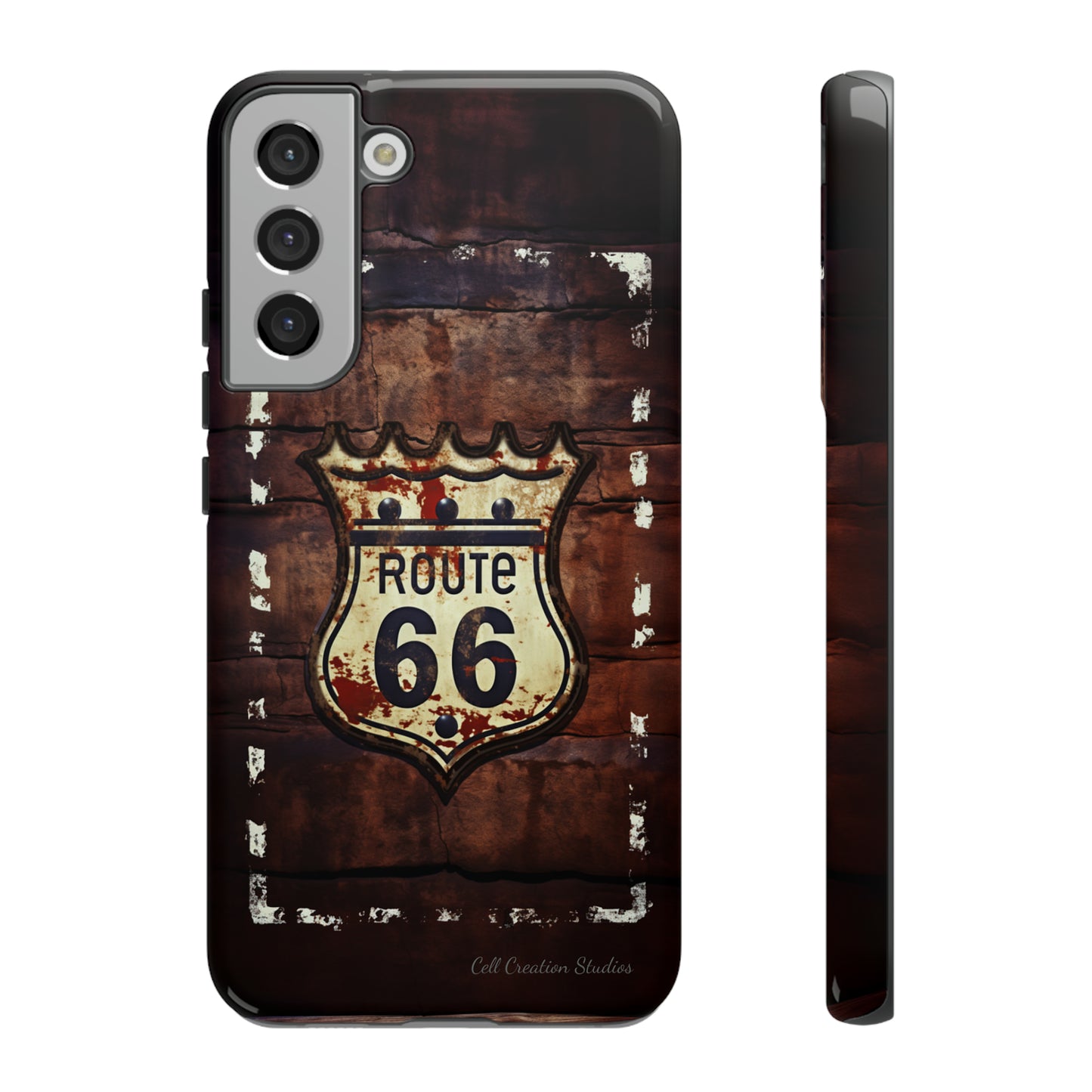 "Retro Route 66" Phone Case -Tough Cases