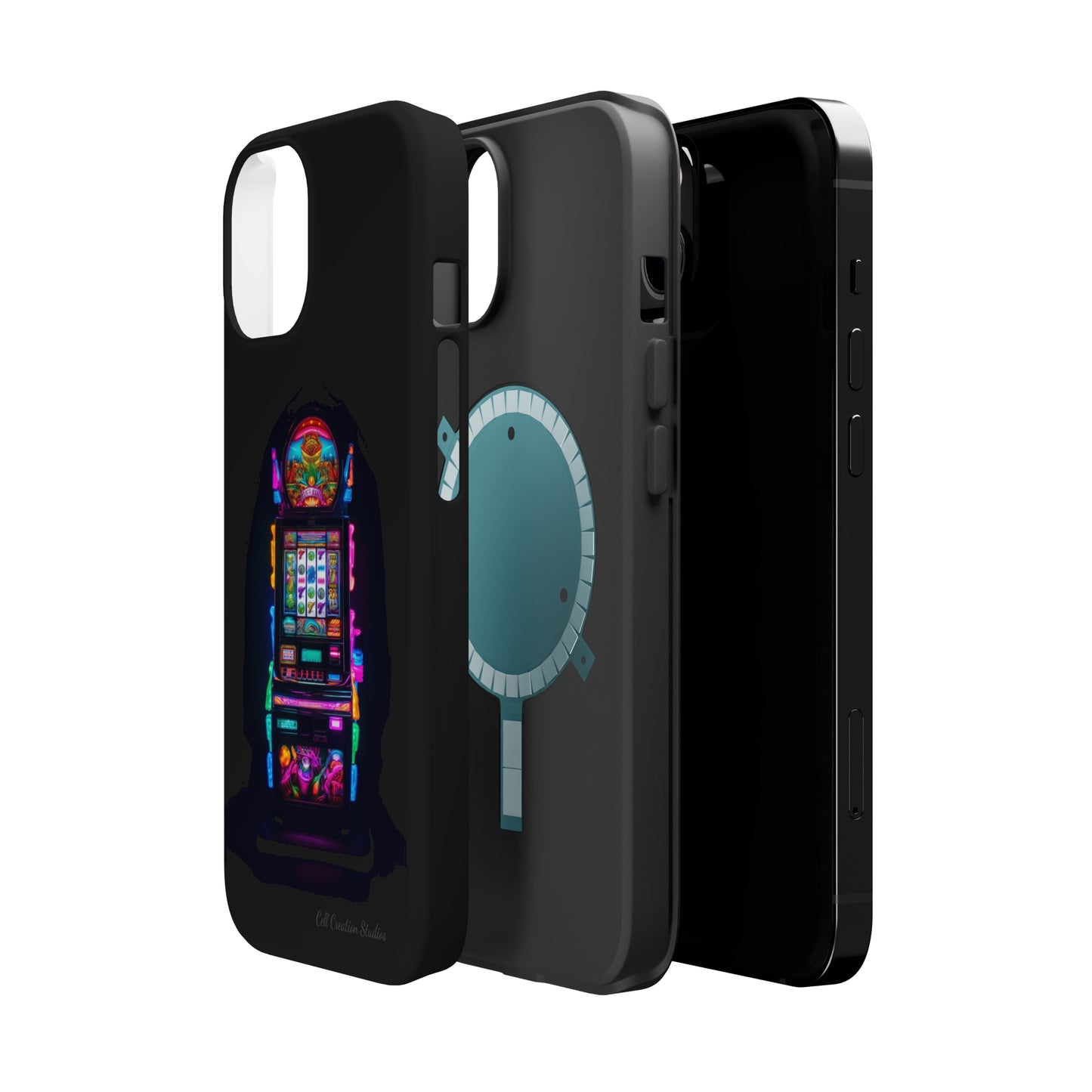 Introducing the "Vibrant Slot Frenzy" Cell Phone Case – Experience the Thrill of Colors and Luck -MagSafe Tough Cases