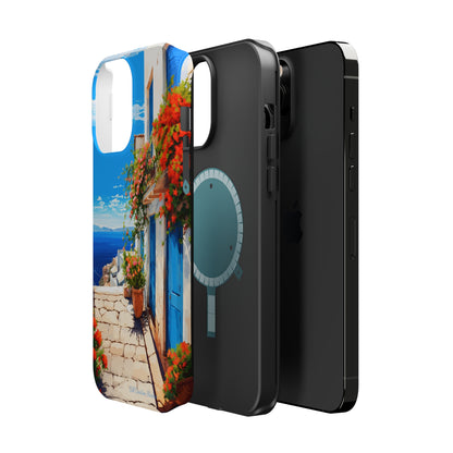 "Mediterranean Bliss Horizon" -MagSafe Tough iPhone Cases