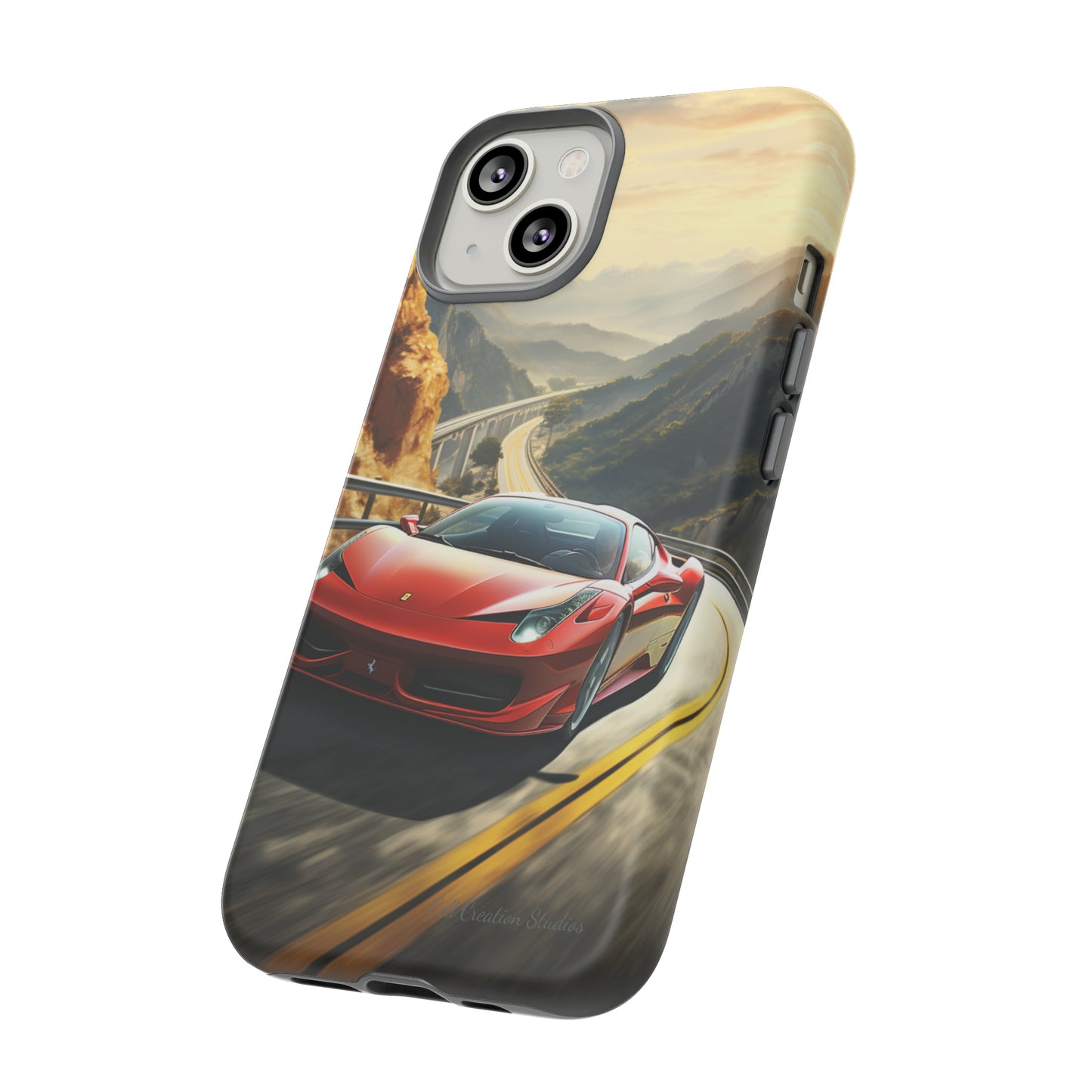 "Mountain Majesty Ferrari Edition" -Tough iPhone Cases