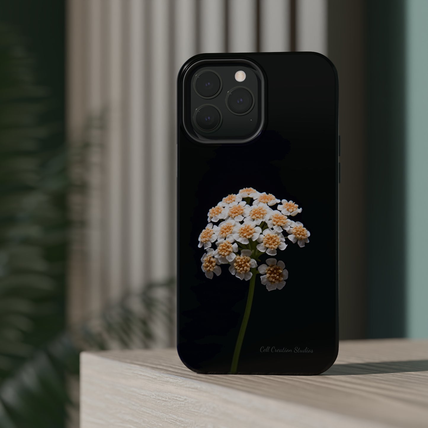 "Elegant Yarrow Bloom" Phone Case -MagSafe Tough Cases