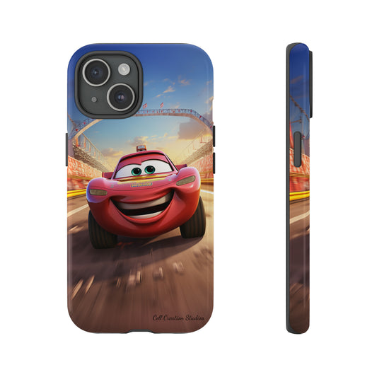 The "Smiling Red Racer" Phone Case -Tough Cases