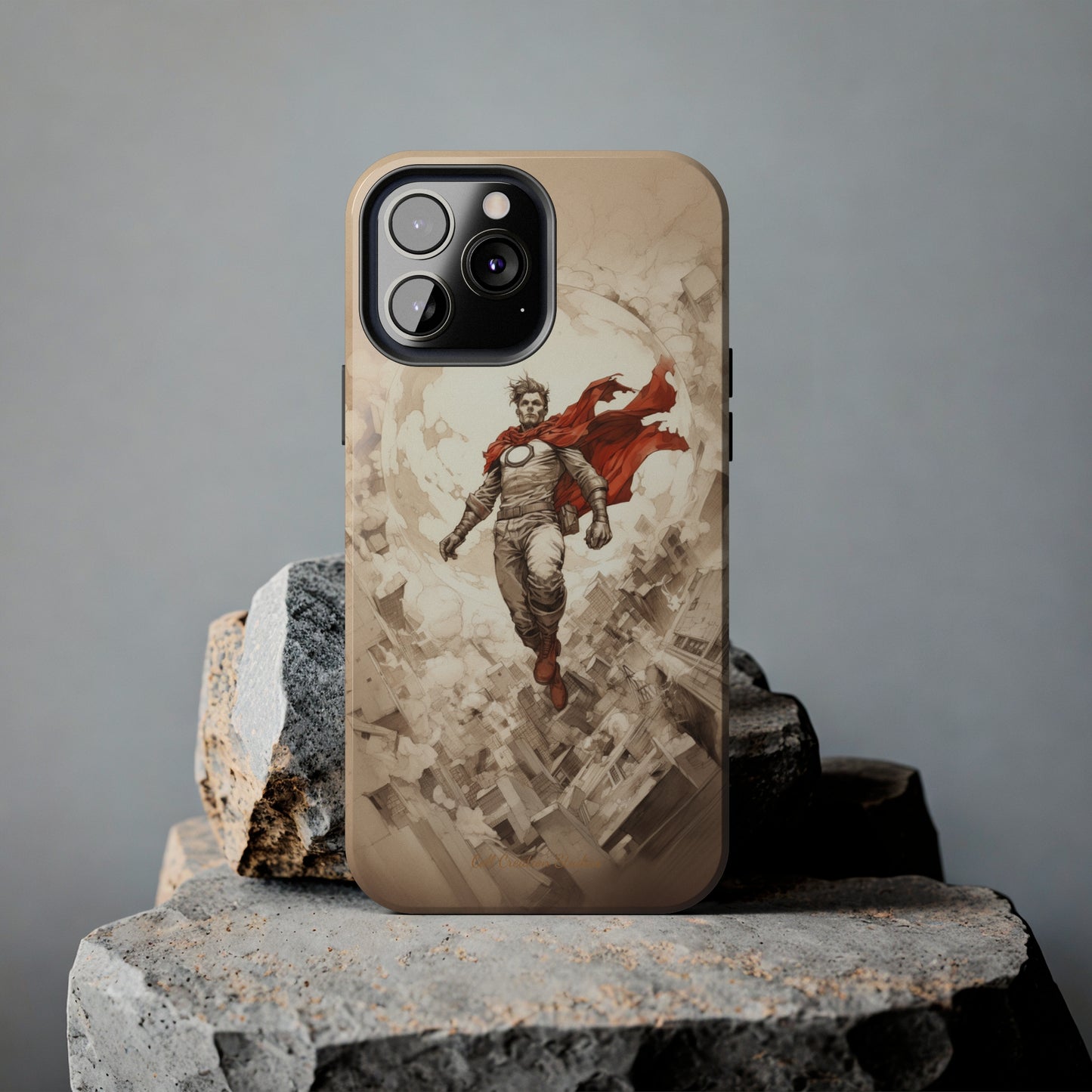 Introducing the "Heroic Guardian" Cell Phone Case – Unleash Your Inner Superhero with Captivating Design -Tough Phone Cases