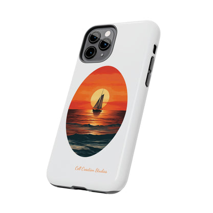 "Sailboat Sunset Serenity" -Tough iPhone Cases