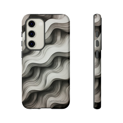 The "Geometric Waves" Cell Phone Case -Tough Cases