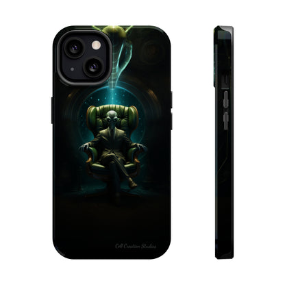 Introducing the "Galactic Advisor" Cell Phone Case - Embrace Alien Wisdom -MagSafe Tough Cases