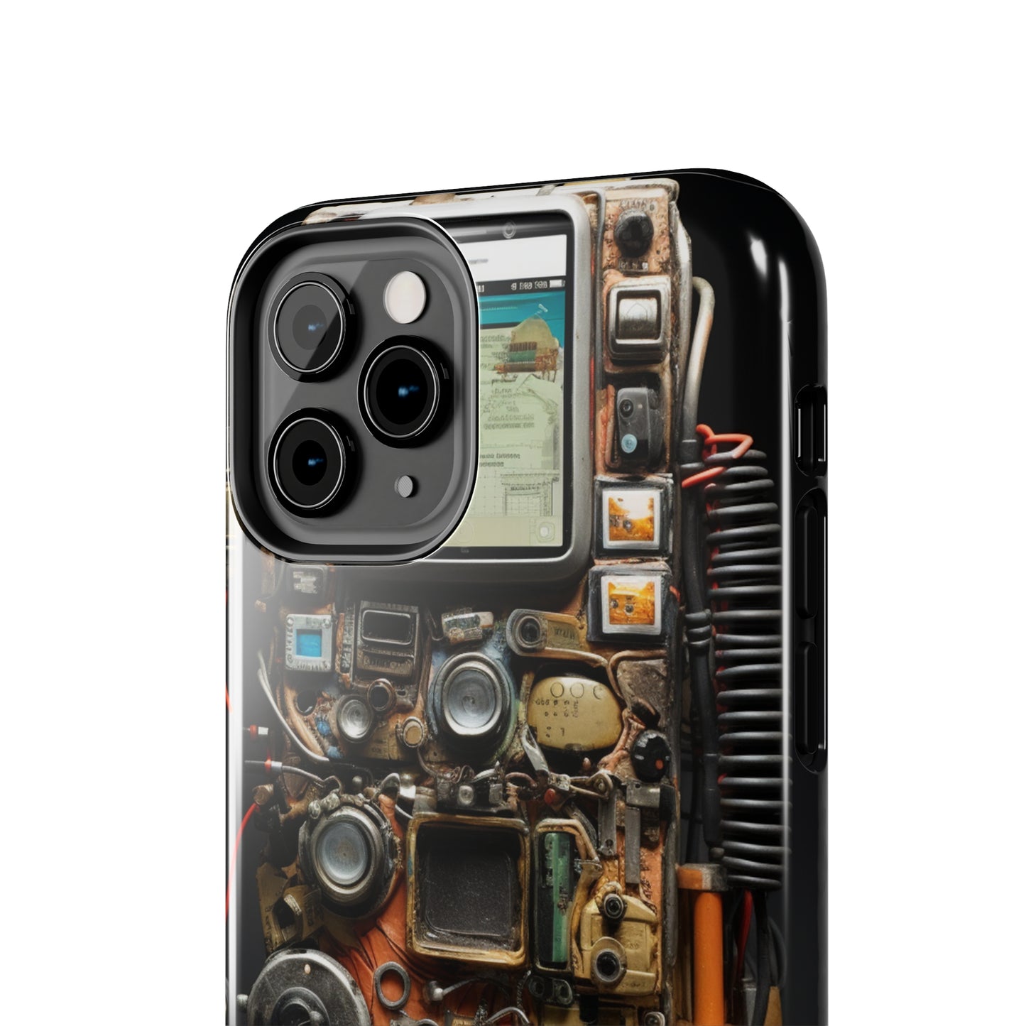 Introducing the "Tech Insight" Cell Phone Case – Explore Inner Workings with Transparent Design -Tough Phone Cases