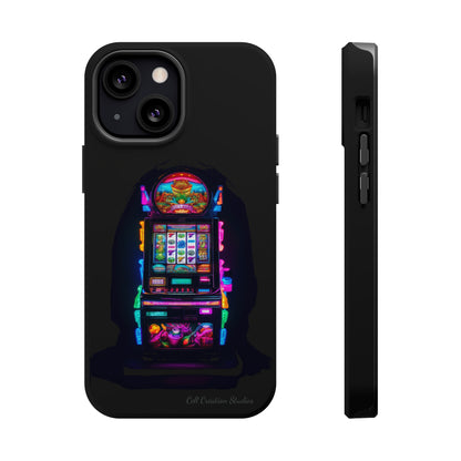 Introducing the "Vibrant Slot Frenzy" Cell Phone Case – Experience the Thrill of Colors and Luck -MagSafe Tough Cases