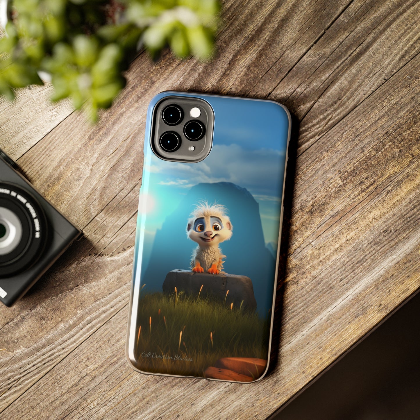 Introducing the "Mountain Explorer Buddy" Cell Phone Case – Embark on Adventures with an Animated Cute Animal -Tough Phone Cases