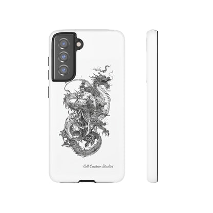 "Samurai and Dragon Sketch" -Tough Samsung Galaxy Cases