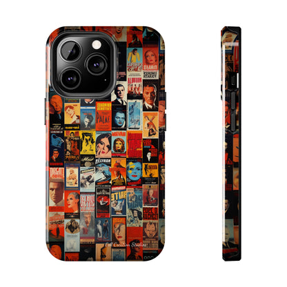 Introducing the "Vintage Movie Poster Collage" Cell Phone Case – Timeless Hollywood Charm -Tough Phone Cases