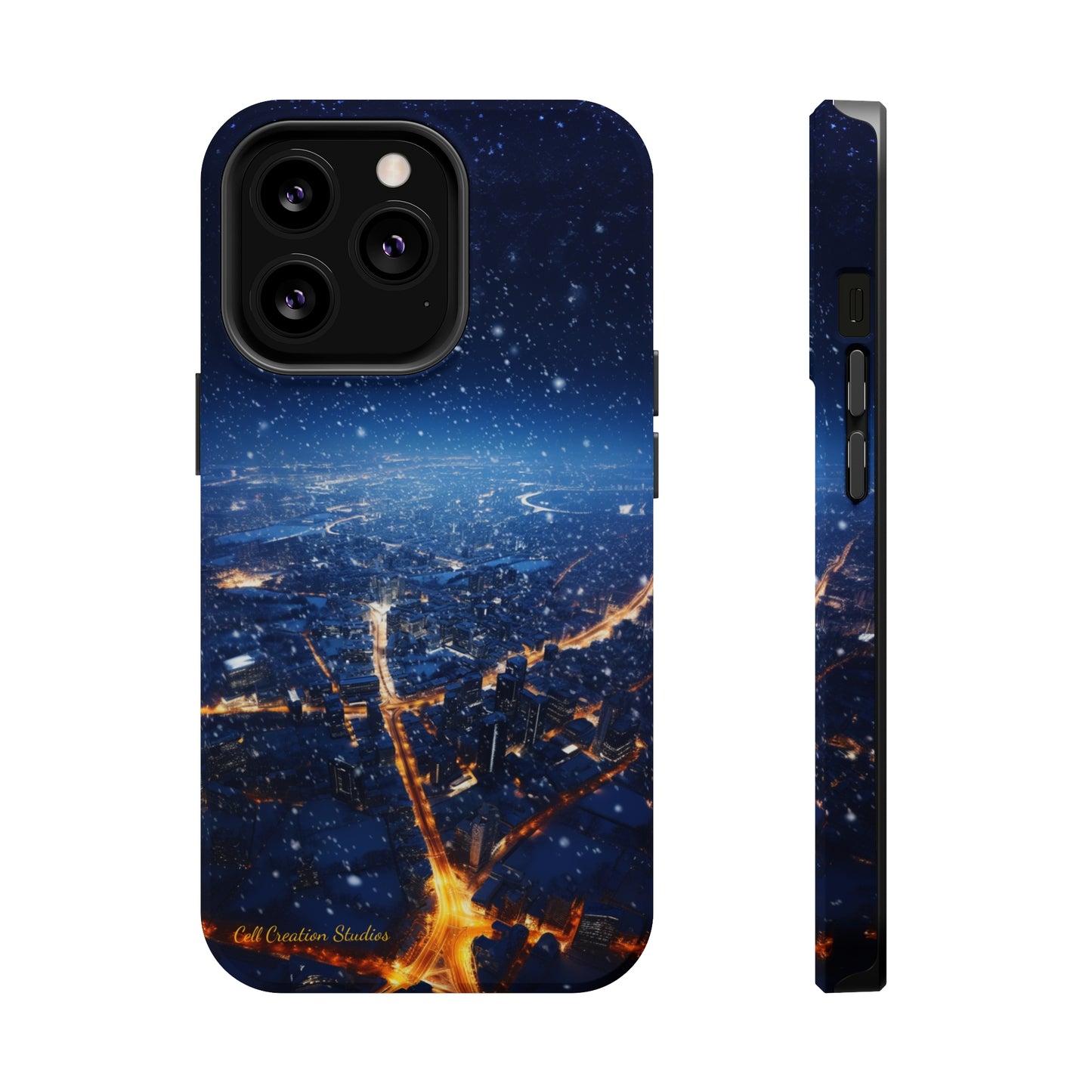 "Urban Snowfall Glow" -MagSafe Tough iPhone Cases