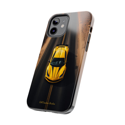 Introducing the "Desert Speedster" Cell Phone Case – Feel the Thrill of a Ferrari Racing through the Desert! -Tough Phone Cases